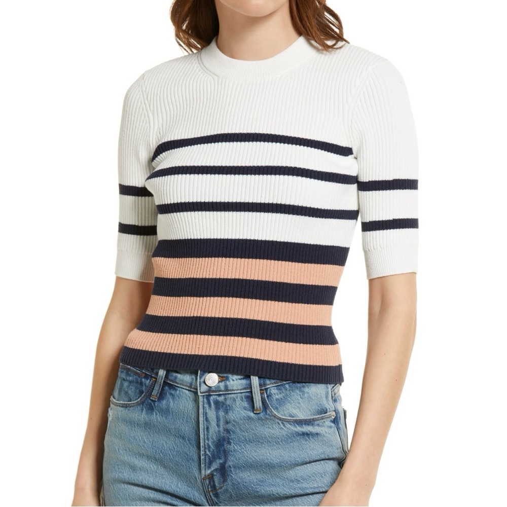 FRAME Striped Knit Sweater